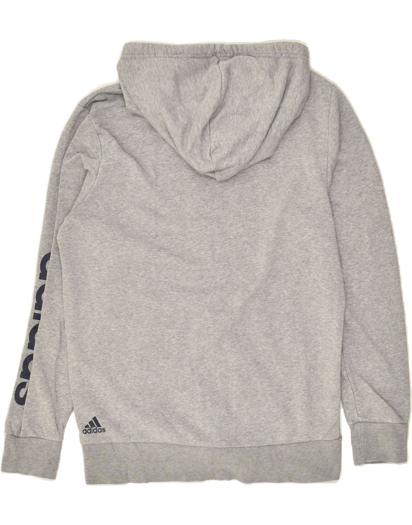 ADIDAS Mens Graphic Zip Hoodie Sweater Medium Grey | Vintage Adidas | Thrift | Second-Hand Adidas | Used Clothing | Messina Hembry 