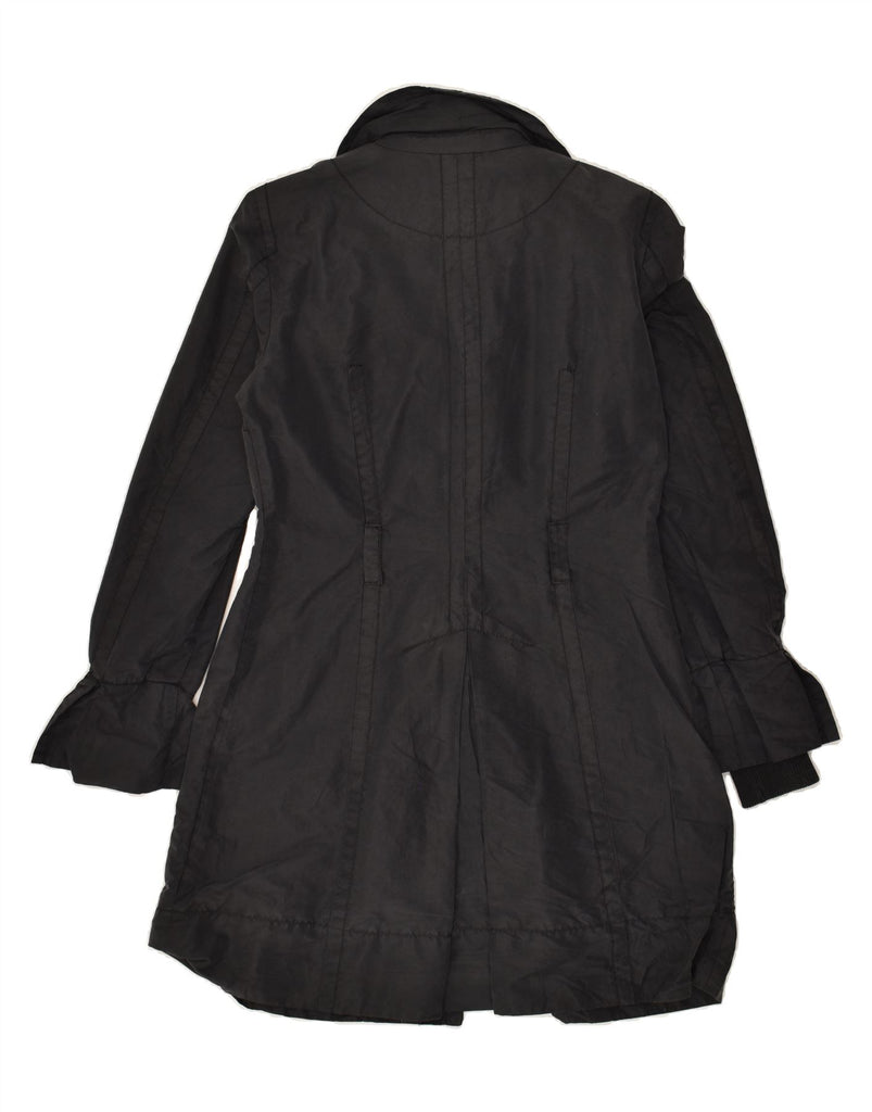 MAX & CO. Womens Windbreaker Coat UK 10 Small Black | Vintage Max & Co. | Thrift | Second-Hand Max & Co. | Used Clothing | Messina Hembry 