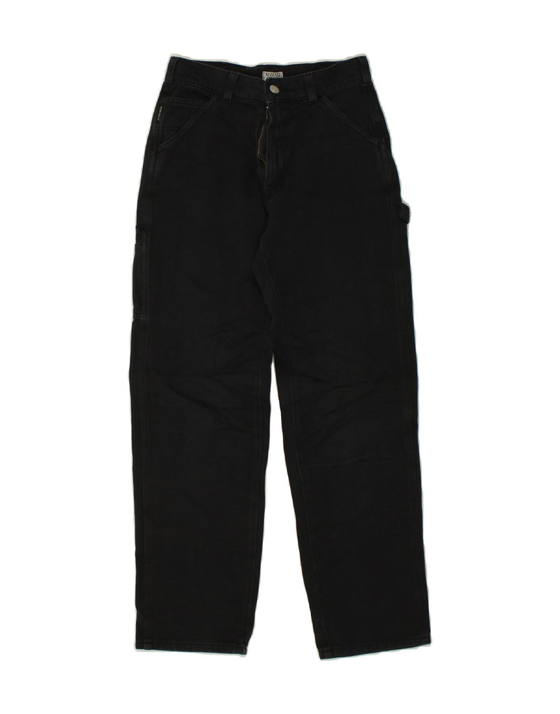 ARMANI Boys Straight Cargo Trousers 8-9 Years W24 L28  Black Cotton | Vintage Armani | Thrift | Second-Hand Armani | Used Clothing | Messina Hembry 