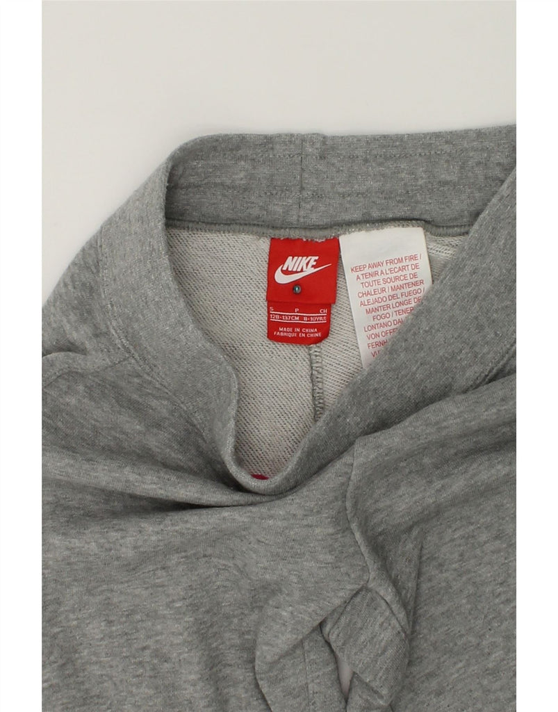 NIKE Girls Tracksuit Trousers Joggers 8-9 Years Small  Grey Cotton | Vintage Nike | Thrift | Second-Hand Nike | Used Clothing | Messina Hembry 