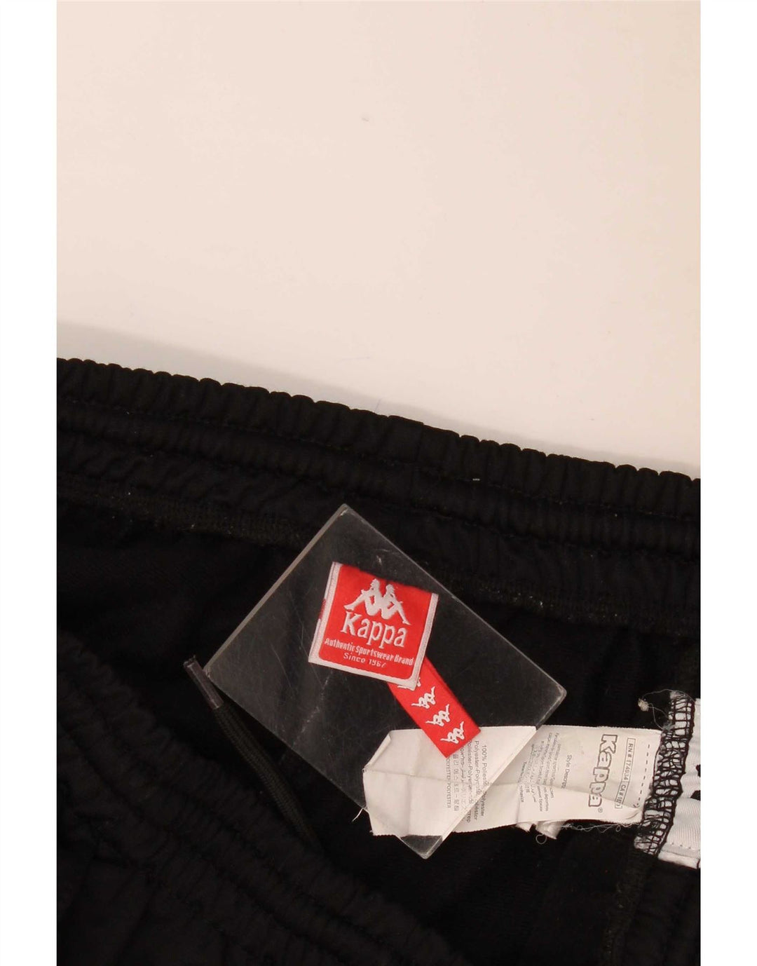 Kappa Mens Graphic Tracksuit Trousers Joggers Medium Black Colourblock