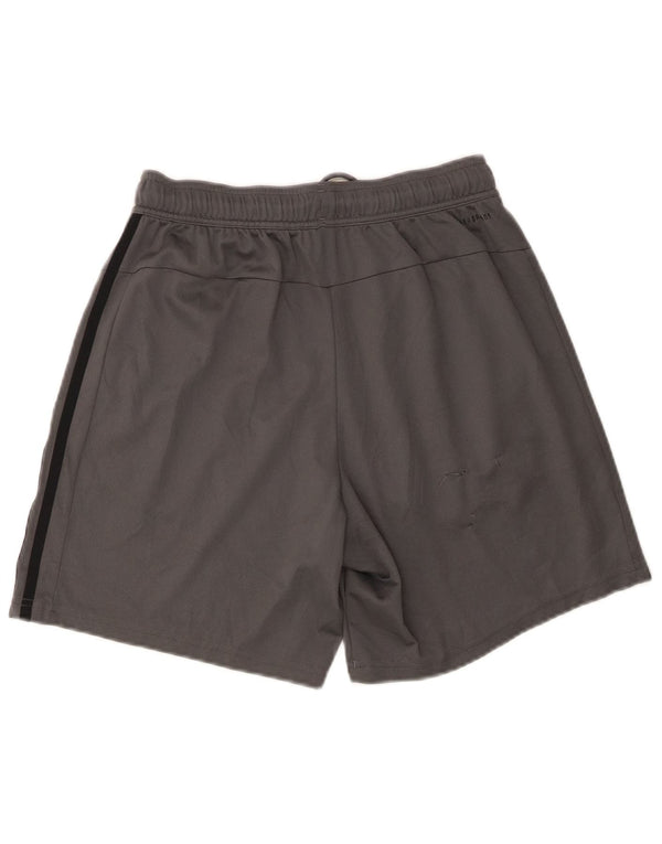 Adidas Mens Regular Fit Sport Shorts Small Grey Polyester