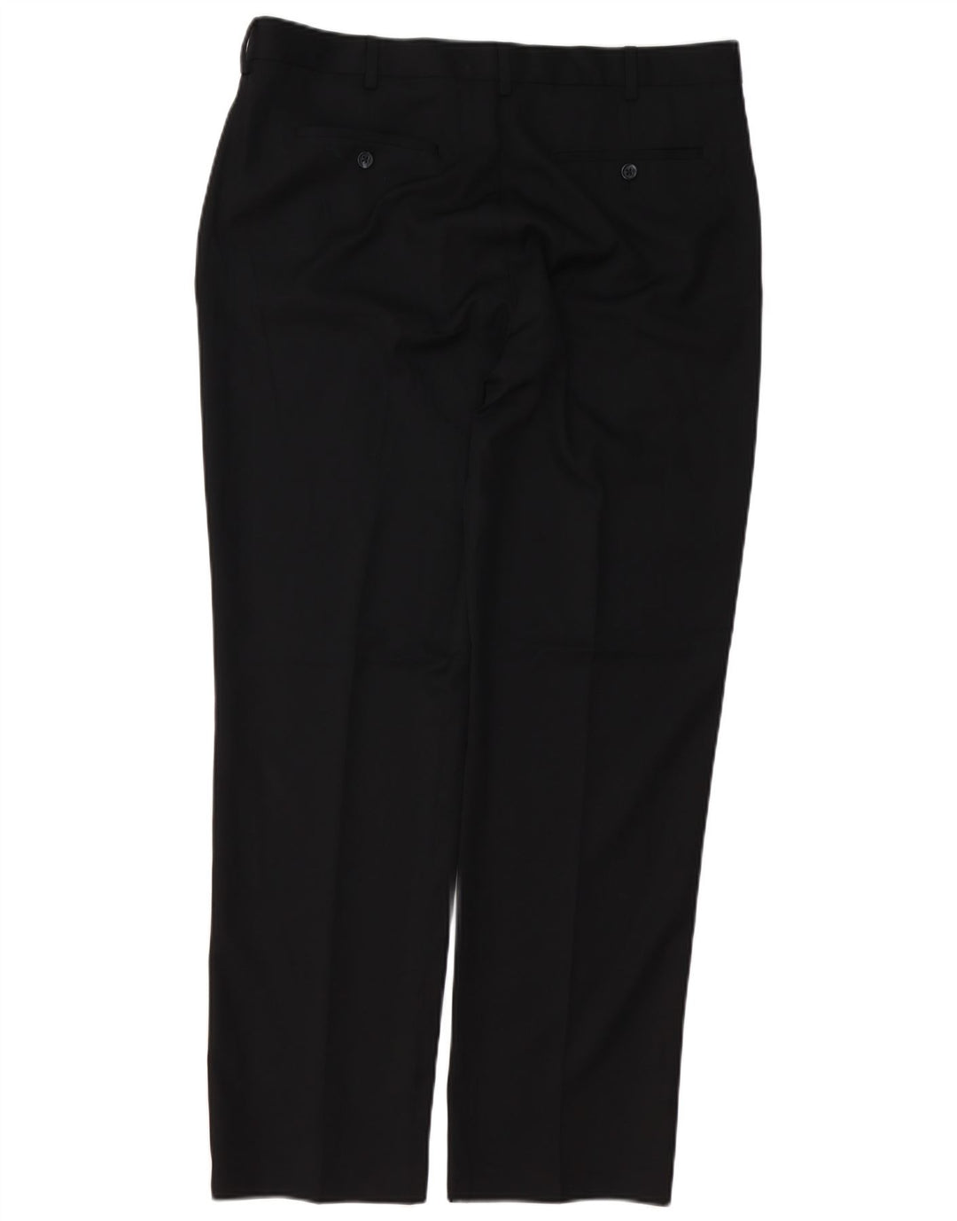 Izod Mens Straight Suit Trousers W36 L32 Black Polyester