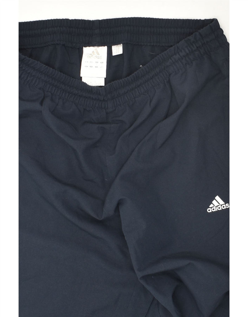 ADIDAS Mens Tracksuit Trousers Medium Navy Blue Polyester | Vintage Adidas | Thrift | Second-Hand Adidas | Used Clothing | Messina Hembry 