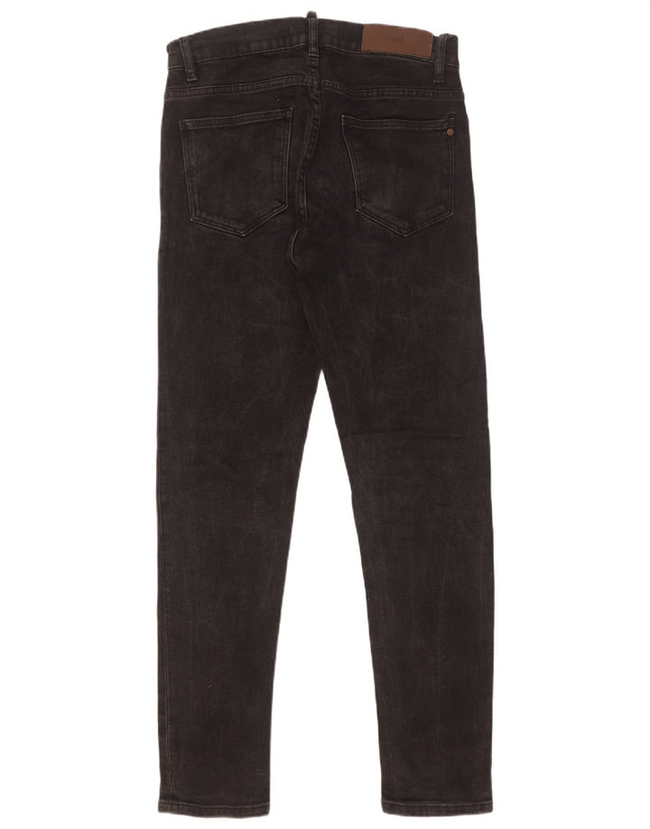Zara Mens Slim Jeans EU 38 Small W30 L30 Black