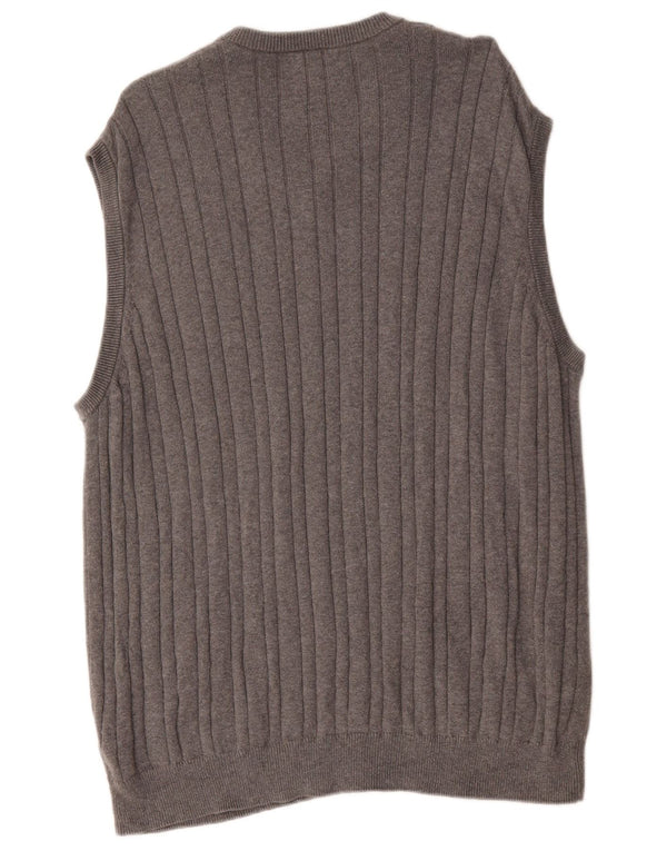 Marks & Spencer Mens Vest Tank Top 2XL Grey Cotton