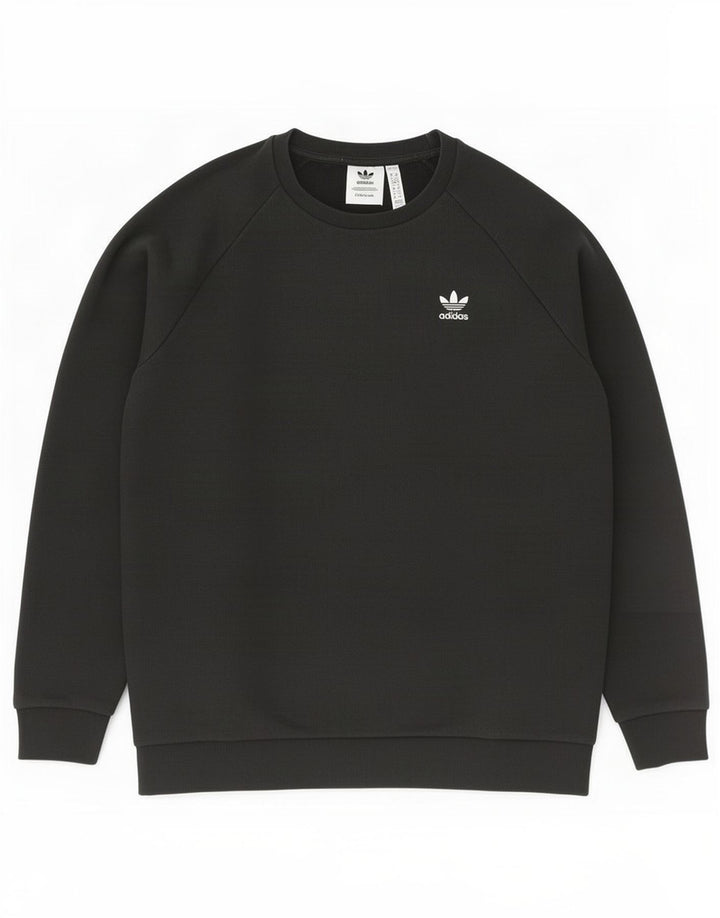 Adidas Mens Primegreen Sweatshirt Jumper Medium Black Cotton