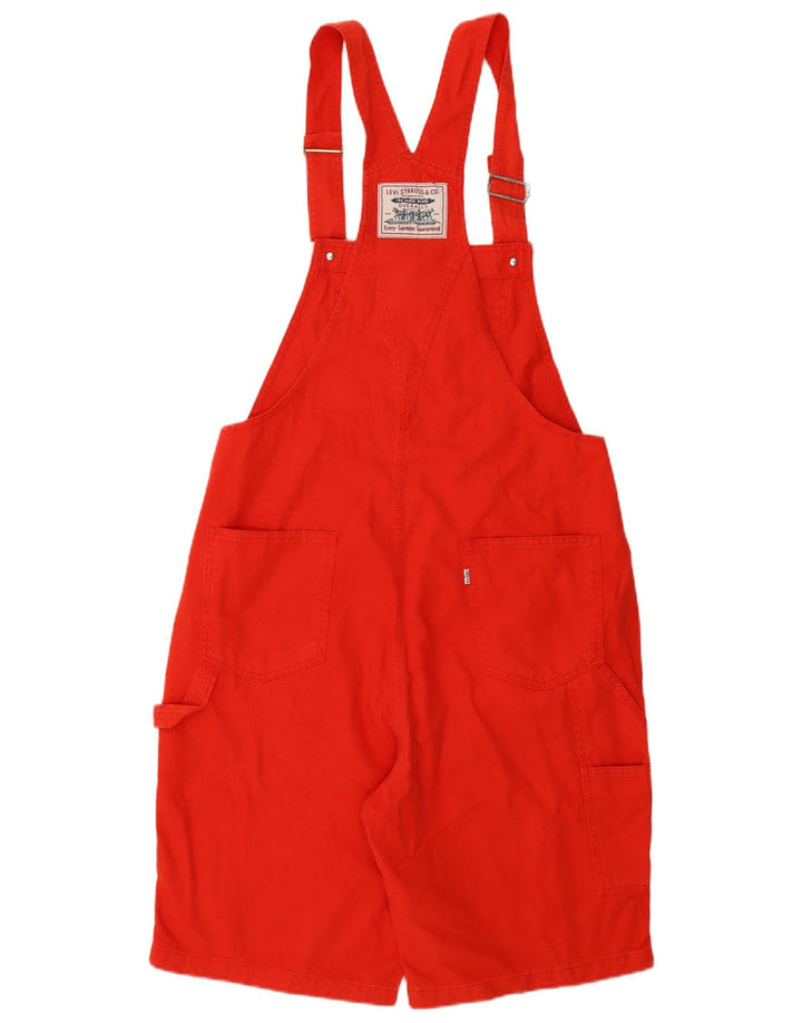 Levi's Womens Dungarees Denim Shorts Large W36 Red Cotton