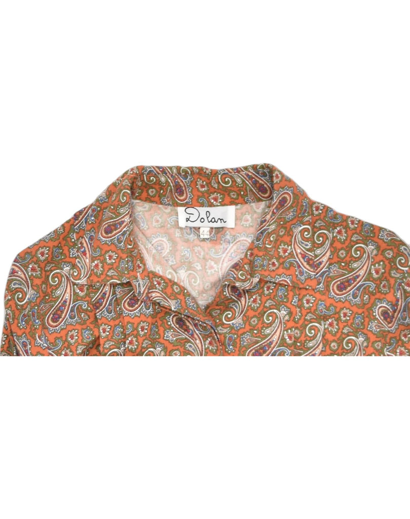 VINTAGE Womens Shirt IT 44 Medium Brown Paisley | Vintage | Thrift | Second-Hand | Used Clothing | Messina Hembry 