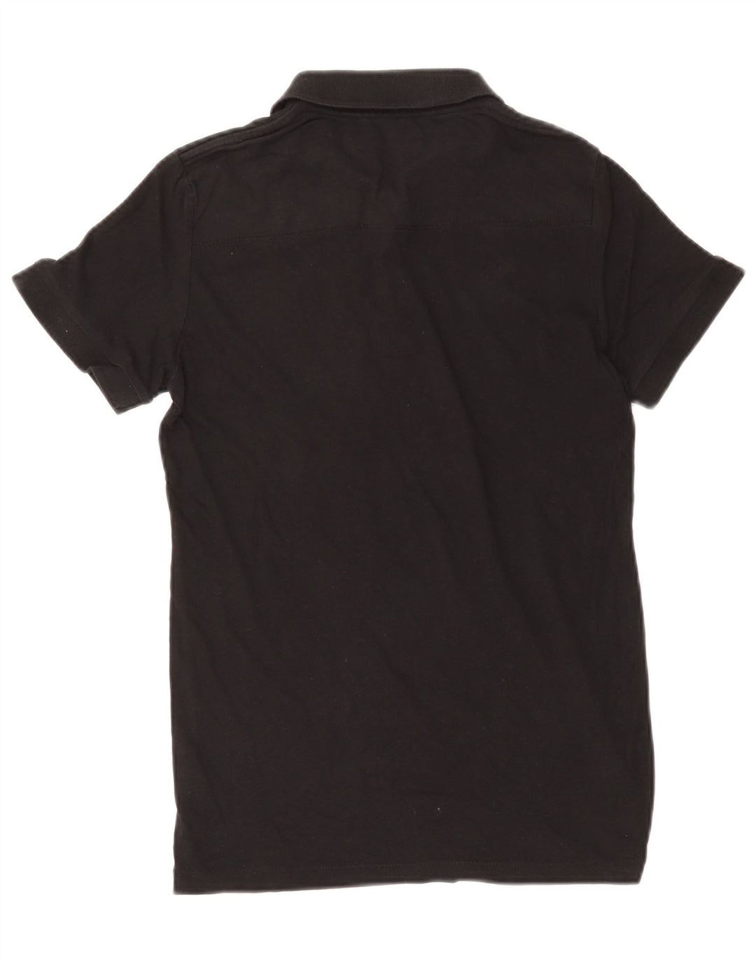 French Connection Mens Polo Shirt Small Black Cotton