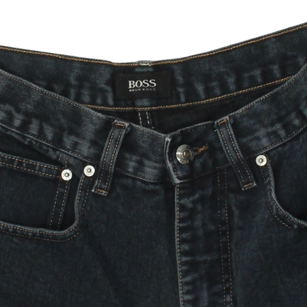 Hugo Boss Mens Navy High Waisted Straight Leg Jeans | Vintage Designer Denim VTG Vintage Messina Hembry and Second-Hand Messina Hembry from Messina Hembry 