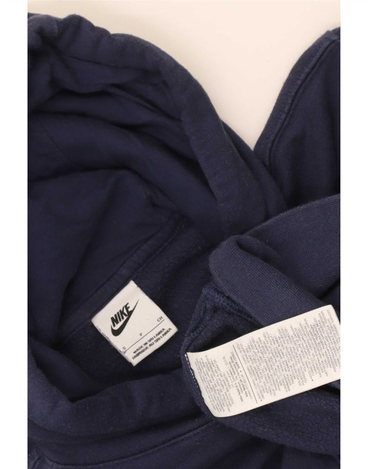 Nike Mens Hoodie Jumper Small Navy Blue Cotton