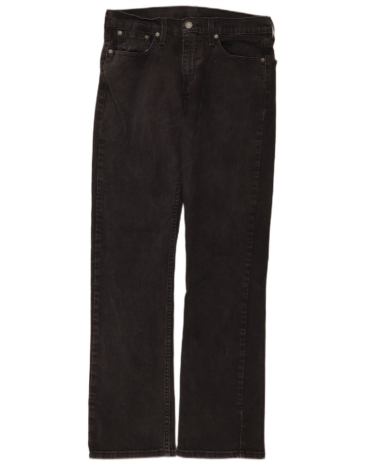 Levi's Mens 527 Bootcut Jeans W30 L32 Black Cotton