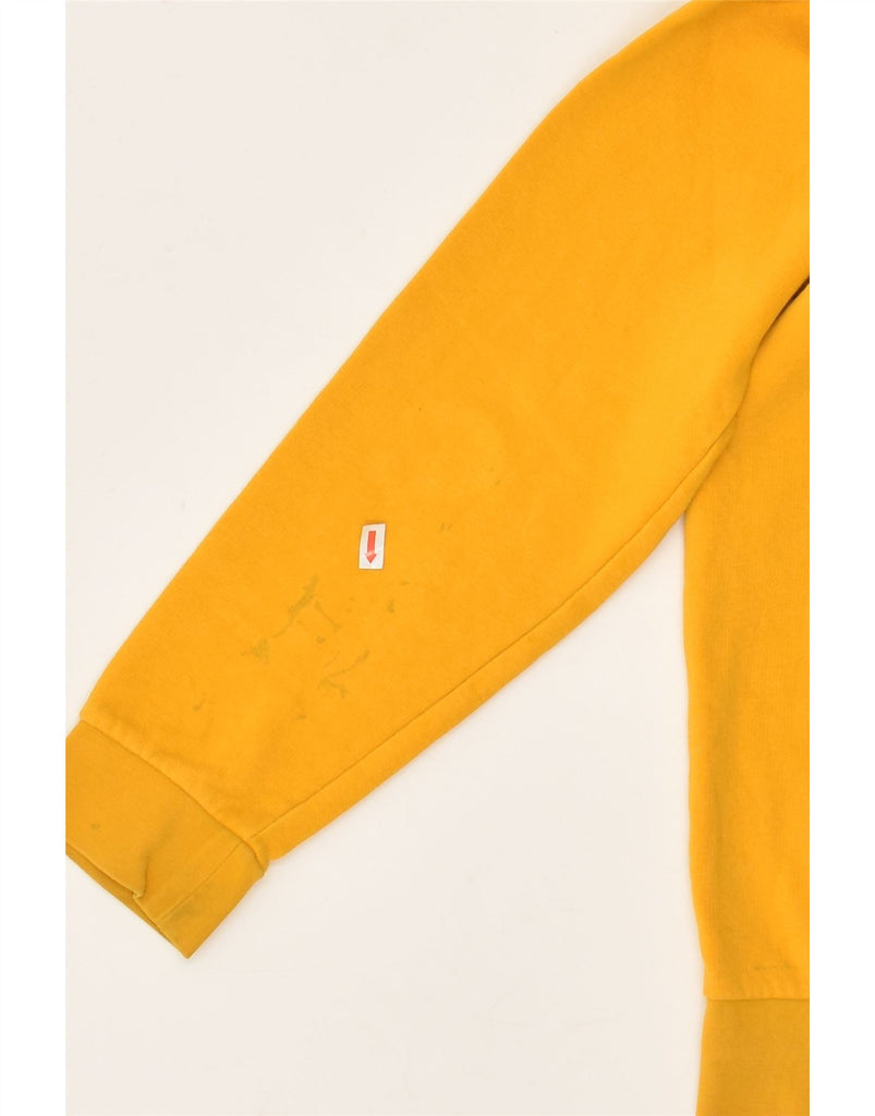 CHAMPION Girls Graphic Hoodie Jumper 11-12 Years Large Yellow Cotton | Vintage Champion | Thrift | Second-Hand Champion | Used Clothing | Messina Hembry 