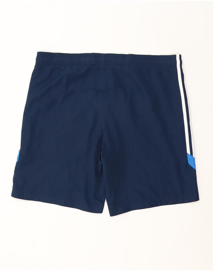 Adidas Mens Sport Shorts Medium  Navy Blue Colourblock Polyester