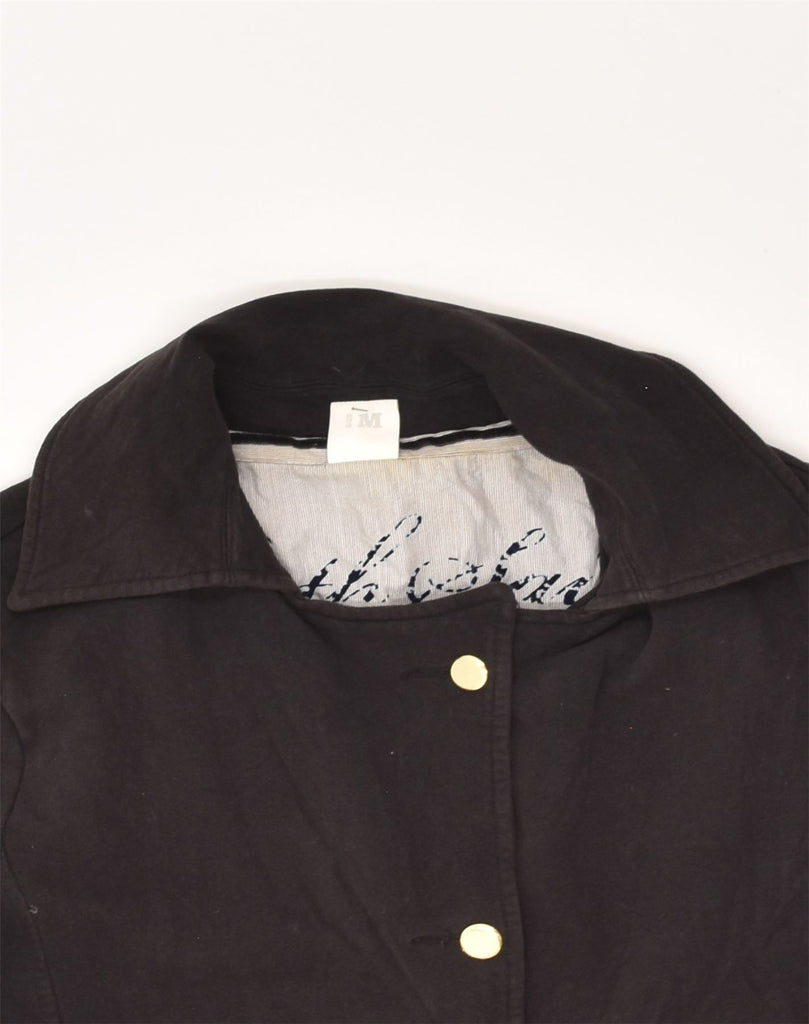 NORTH SAILS Womens Bomber Jacket UK 14 Medium Black Cotton | Vintage North Sails | Thrift | Second-Hand North Sails | Used Clothing | Messina Hembry 