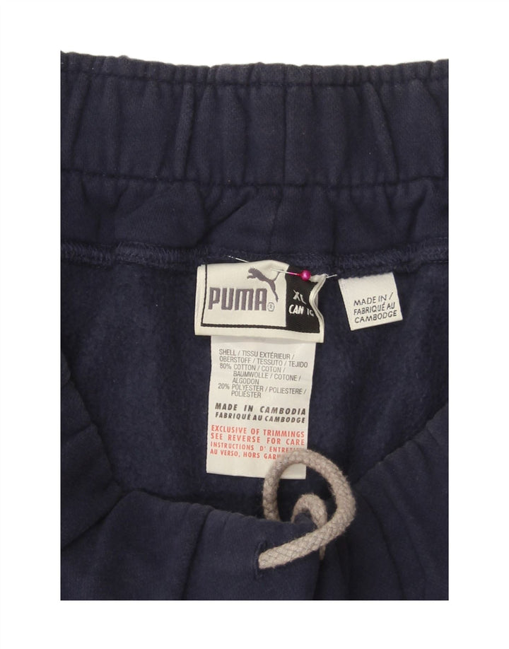 PUMA Mens Sport Shorts XL  Navy Blue Cotton Vintage Puma and Second-Hand Puma from Messina Hembry 