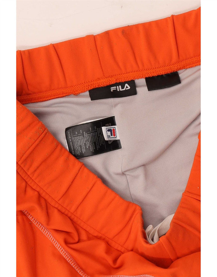 Fila Mens Sport Shorts Medium  Orange Colourblock Polyamide