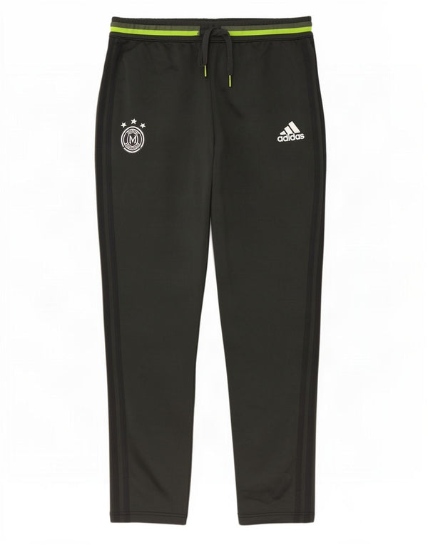 Adidas Mens AC Milan Tracksuit Trousers Medium Green Polyester