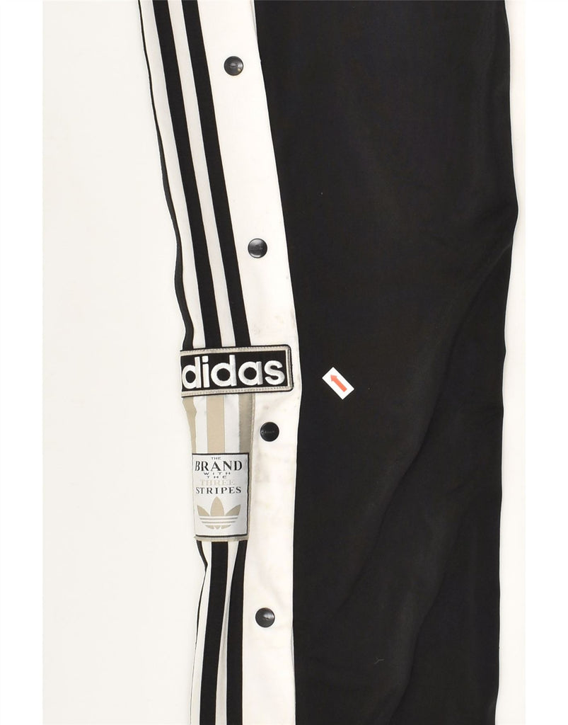 ADIDAS Womens Tracksuit Trousers UK 12 Medium  Black Polyester | Vintage Adidas | Thrift | Second-Hand Adidas | Used Clothing | Messina Hembry 