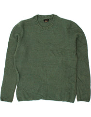 MASSIMO DUTTI Mens Crew Neck Jumper Sweater XL Green