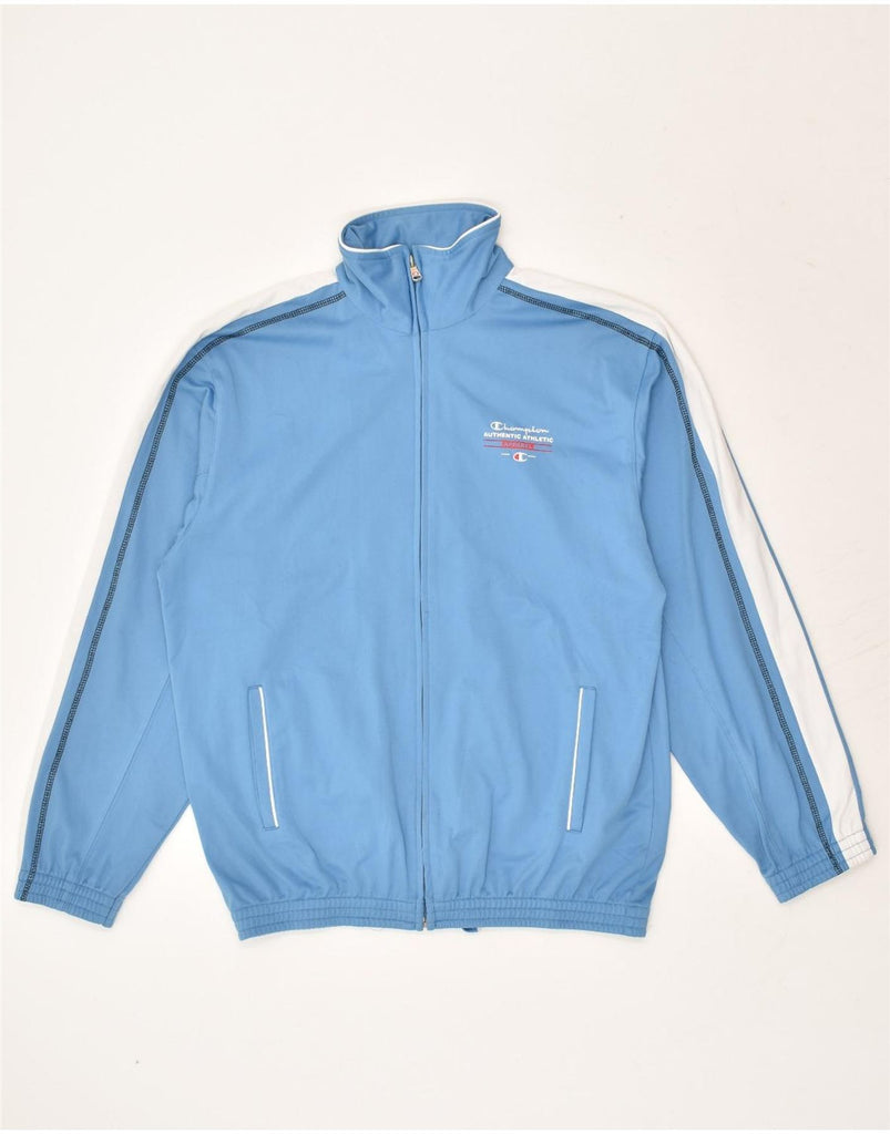 CHAMPION Boys Tracksuit Top Jacket 13-14 Years XL Blue Polyester | Vintage Champion | Thrift | Second-Hand Champion | Used Clothing | Messina Hembry 