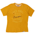 CHAMPION Mens Graphic T-Shirt Top Large Yellow
