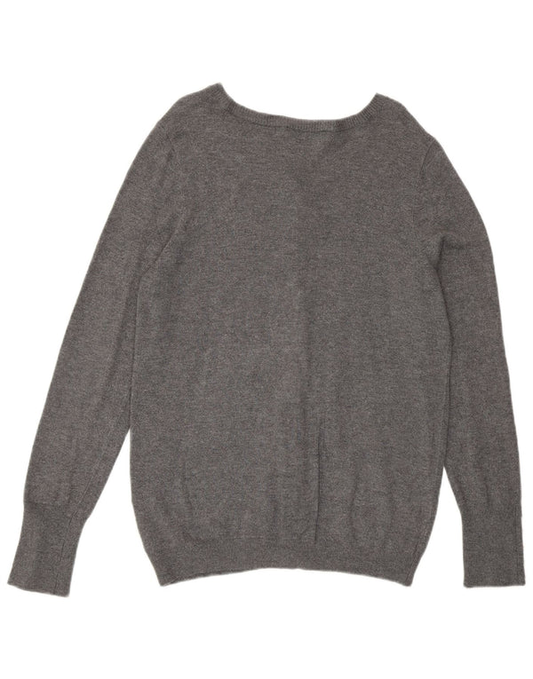 Zara Womens Cardigan Sweater UK 14 Large Grey Viscose