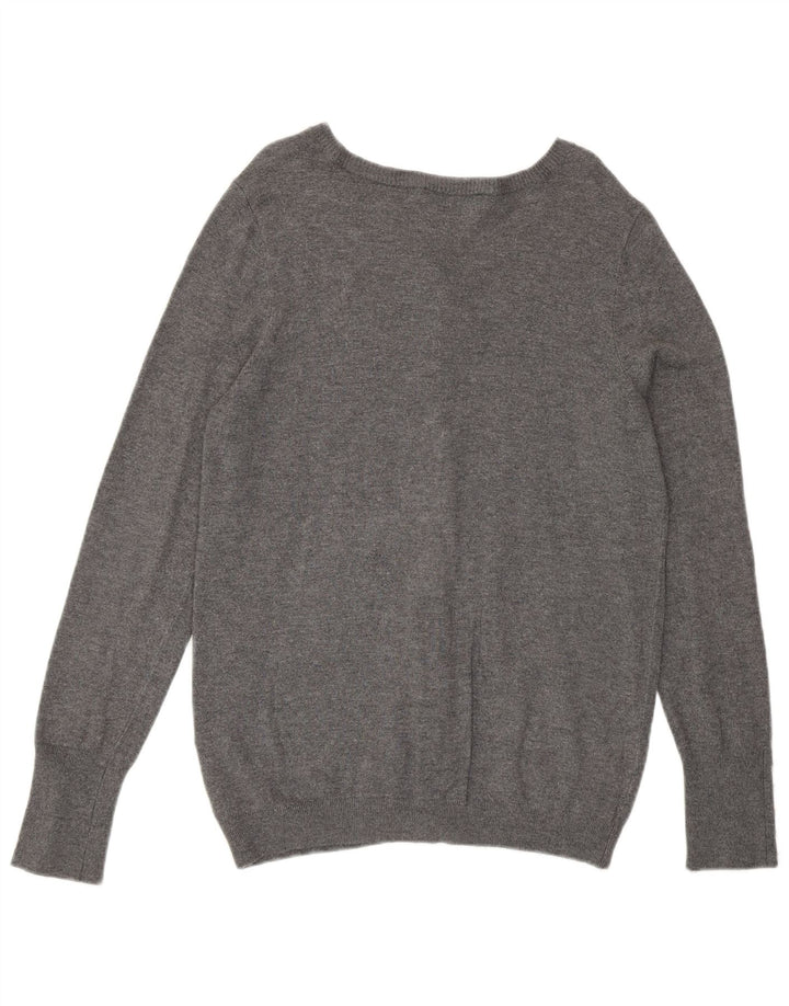 Zara Womens Cardigan Sweater UK 14 Large Grey Viscose