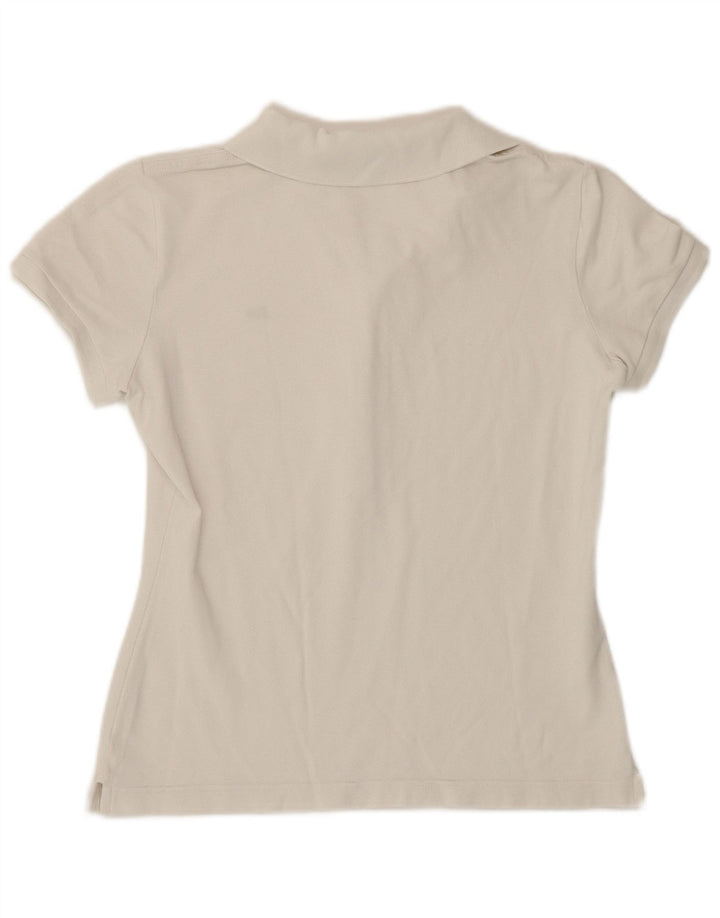 Lacoste Womens Polo Shirt Size 38 Medium White