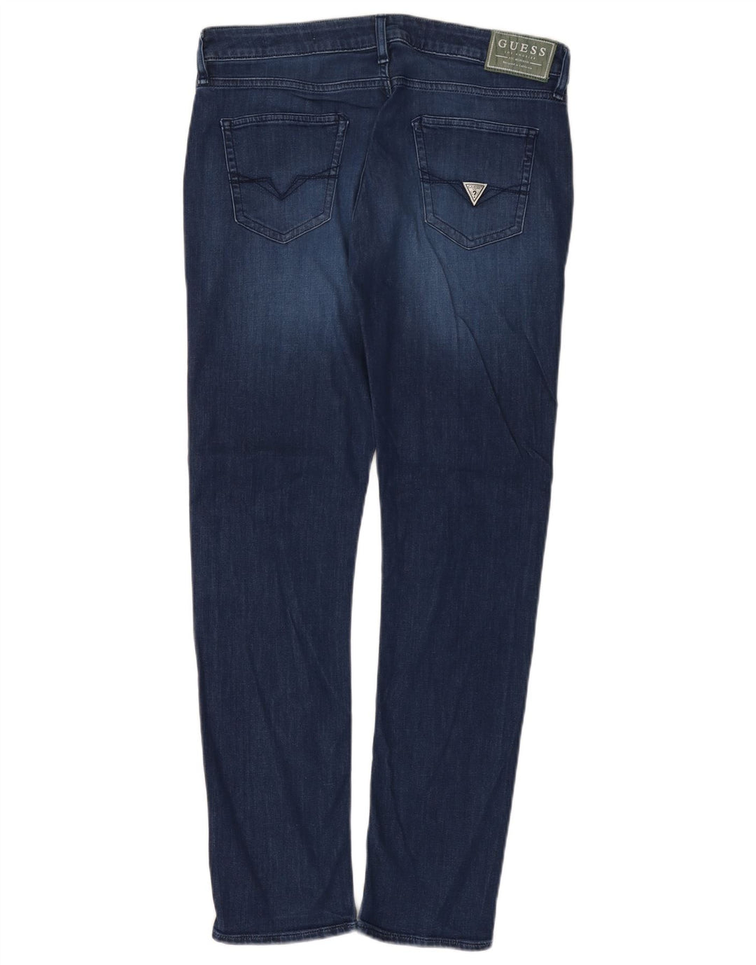 Guess Womens Slim Jeans W32 L31 Navy Blue Cotton