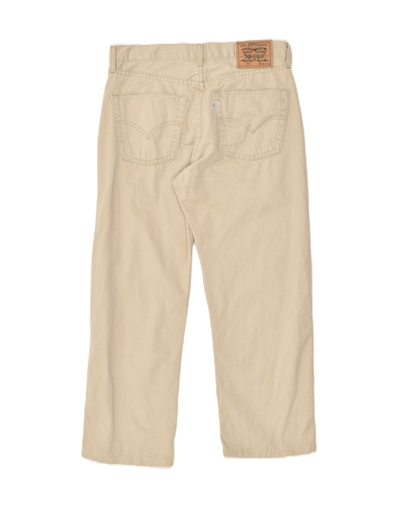 LEVI'S Mens 551 Straight Casual Trousers W32 L25 Beige Cotton | Vintage Levi's | Thrift | Second-Hand Levi's | Used Clothing | Messina Hembry 