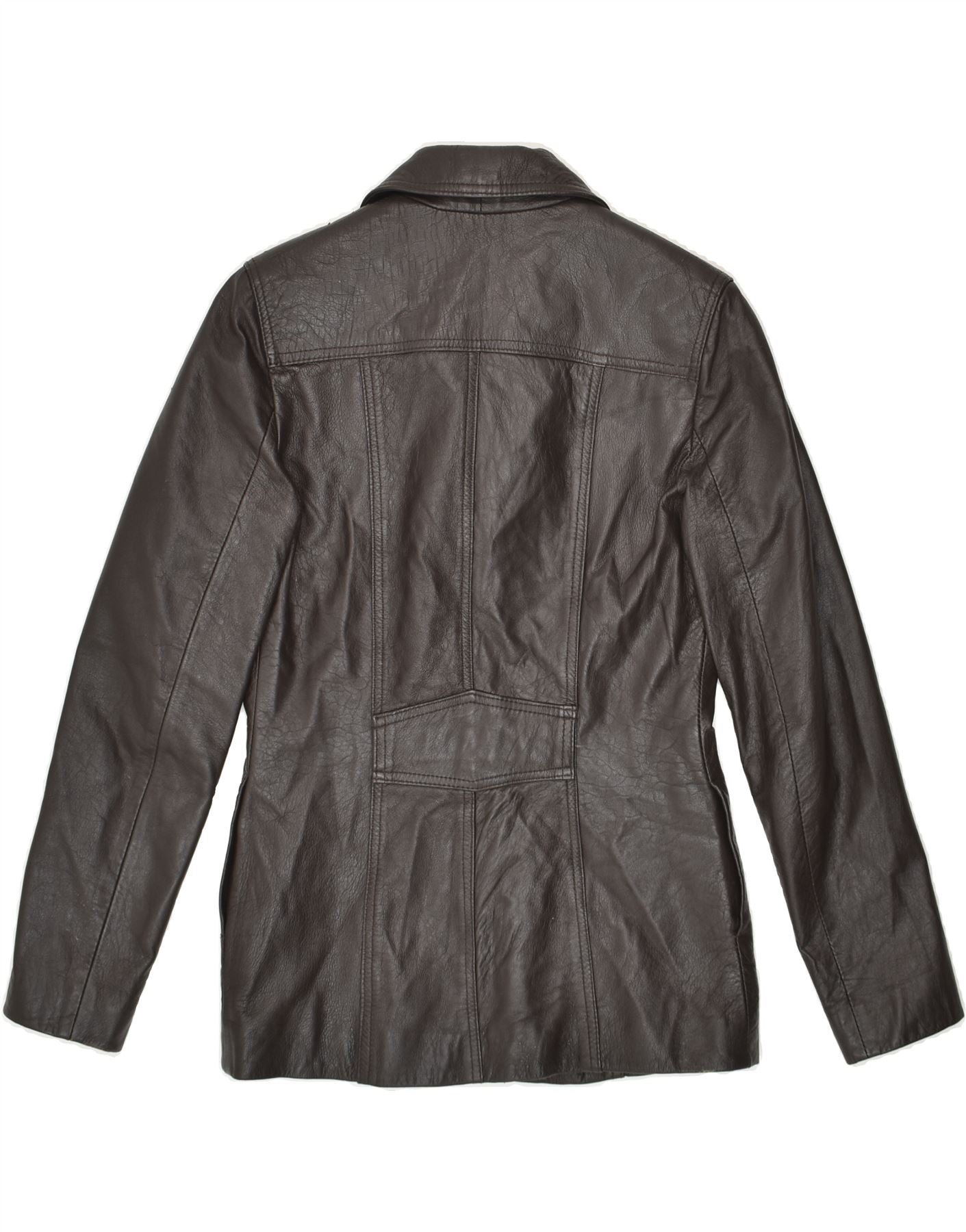 KOR@KOR Womens Leather Jacket UK 10 Small Brown Leather – Messina