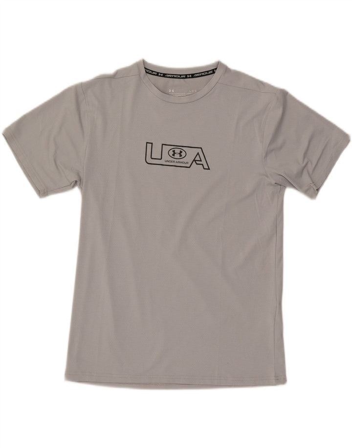 Under Armour Mens Graphic T-Shirt Top Large Grey Polyester