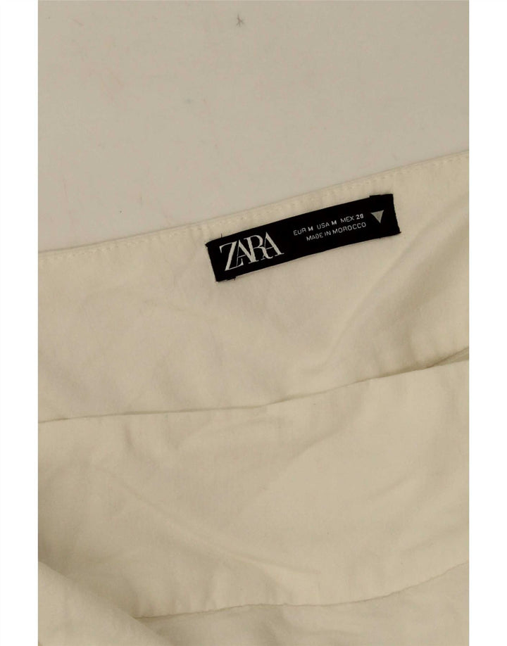Zara Womens Wrap Skirt Medium W28 White