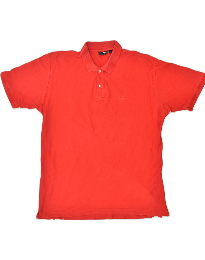 FILA Mens Polo Shirt 2XL Red | Vintage Fila | Thrift | Second-Hand Fila | Used Clothing | Messina Hembry 