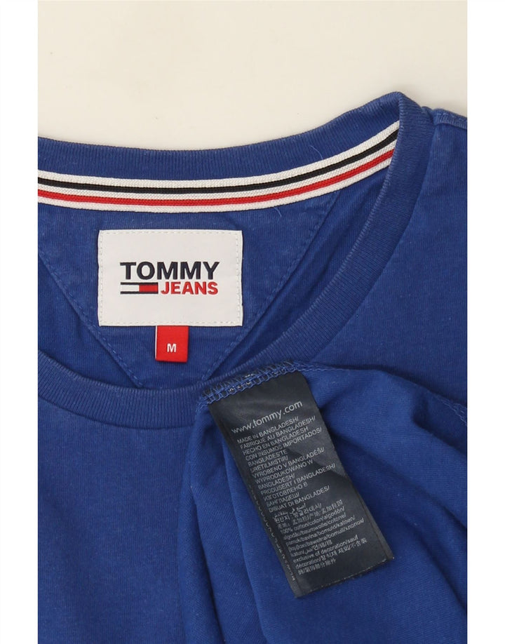 Tommy Hilfiger Mens T-Shirt Top Medium Blue Cotton