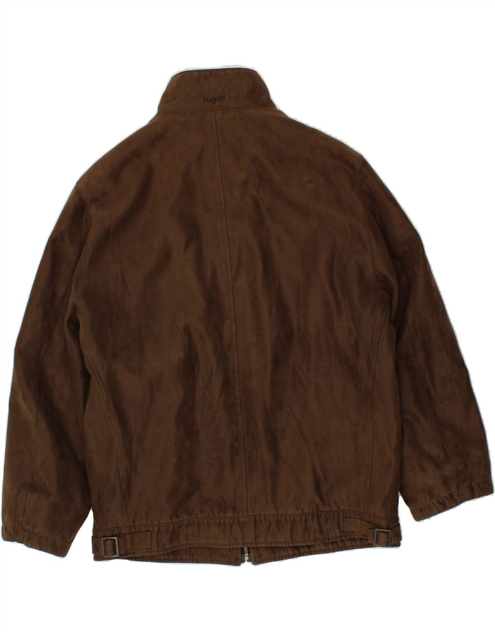 BUGATTI Mens Relaxed Bomber Jacket UK 40 Large Brown Polyester Vintage Bugatti and Second-Hand Bugatti from Messina Hembry 