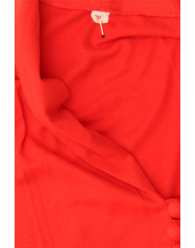 VINTAGE Womens Sleeveless Basic Dress EU 36 Small Red Polyacrylic Vintage Vintage and Second-Hand Vintage from Messina Hembry 