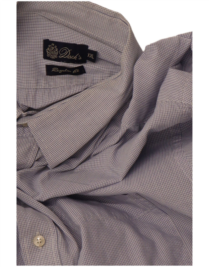 DACK'S Mens Regular Fit Shirt 2XL Blue Check