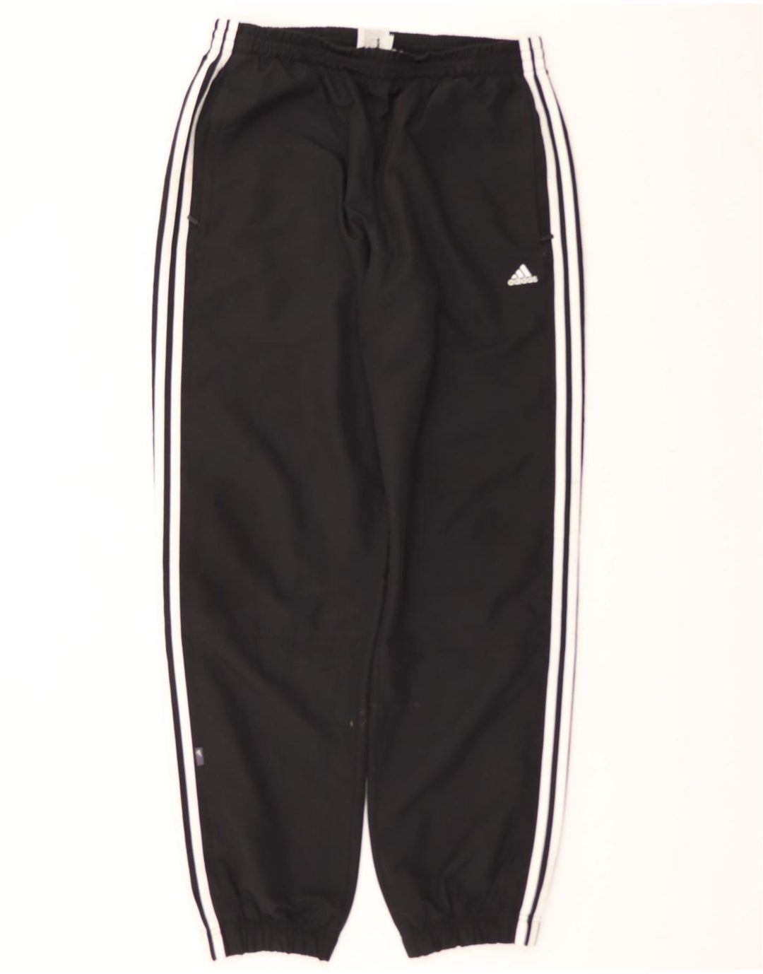 ADIDAS Mens Tracksuit Trousers Joggers Large Black Polyester