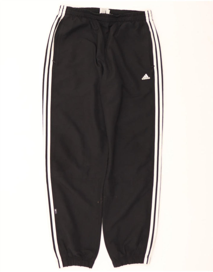 ADIDAS Mens Tracksuit Trousers Joggers Large Black Polyester