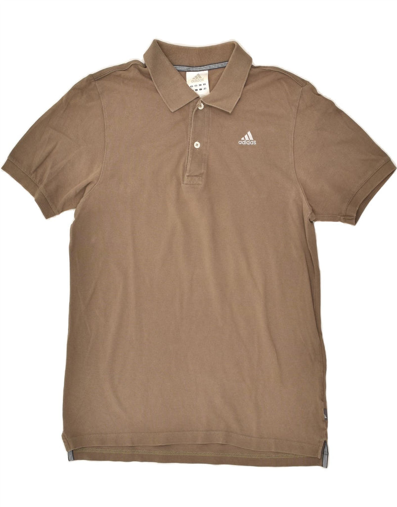 ADIDAS Mens Polo Shirt Medium Brown Cotton | Vintage Adidas | Thrift | Second-Hand Adidas | Used Clothing | Messina Hembry 