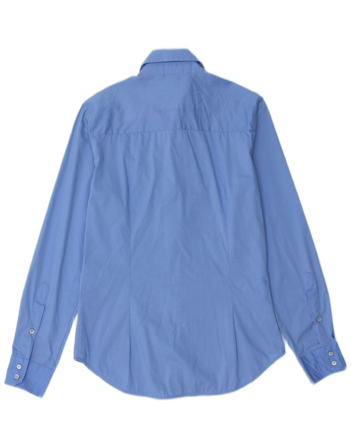 Zara Womens Shirt UK 10 Small Blue