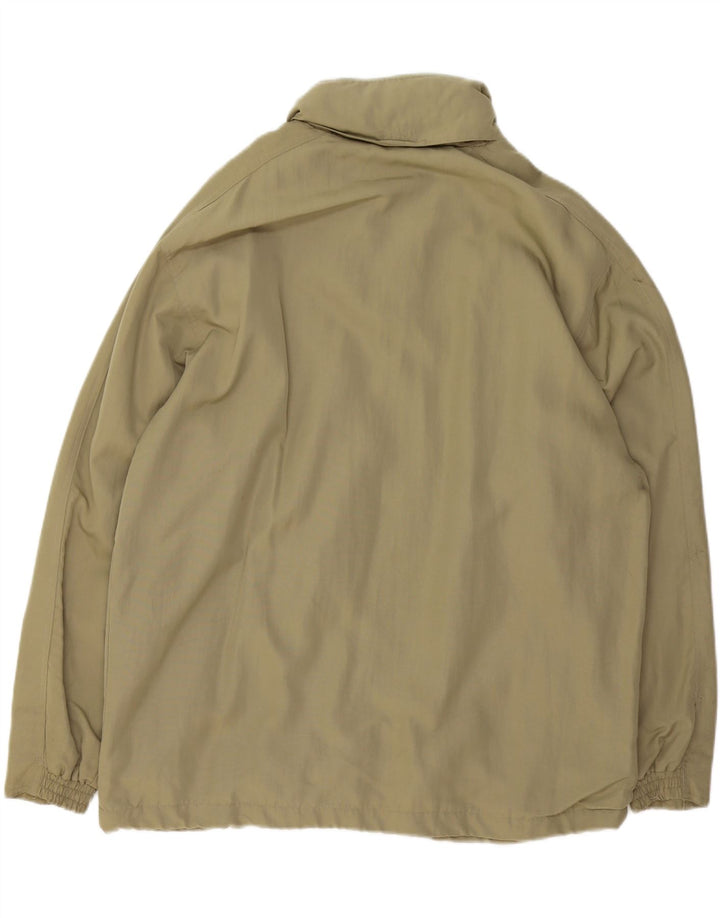 DIADORA Mens Loose Fit Rain Jacket UK 38 Medium Khaki Polyamide