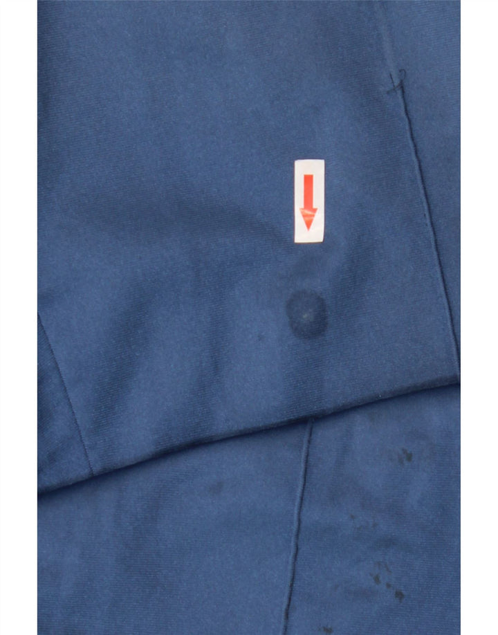 Asics Mens Graphic Tracksuit Trousers Medium Blue Colourblock Polyamide
