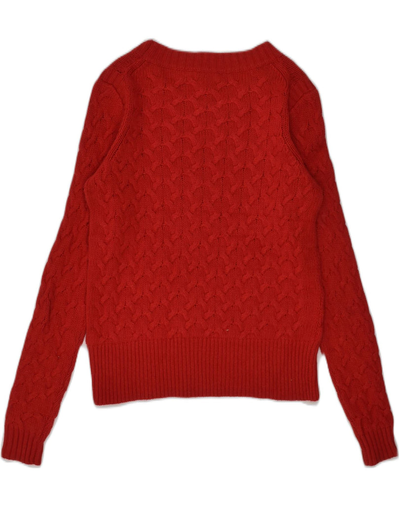 J. CREW Womens Crew Neck Jumper Sweater UK 8 Small  Red | Vintage J. Crew | Thrift | Second-Hand J. Crew | Used Clothing | Messina Hembry 