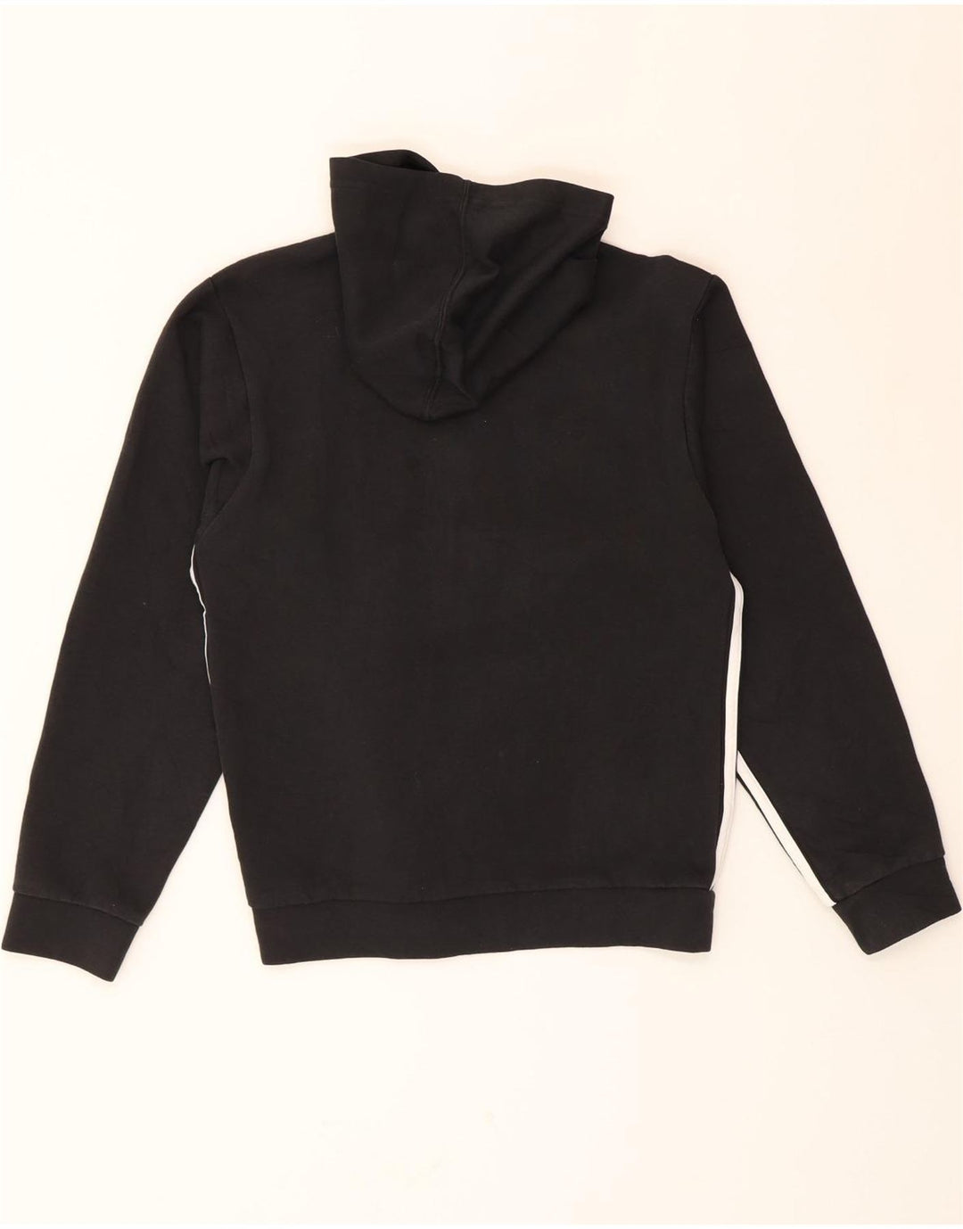 ADIDAS Mens Zip Hoodie Sweater Small Black Cotton Vintage Adidas and Second-Hand Adidas from Messina Hembry 