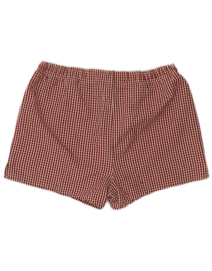 Ermenegildo Zegna Mens Swimming Shorts Large  Red Gingham
