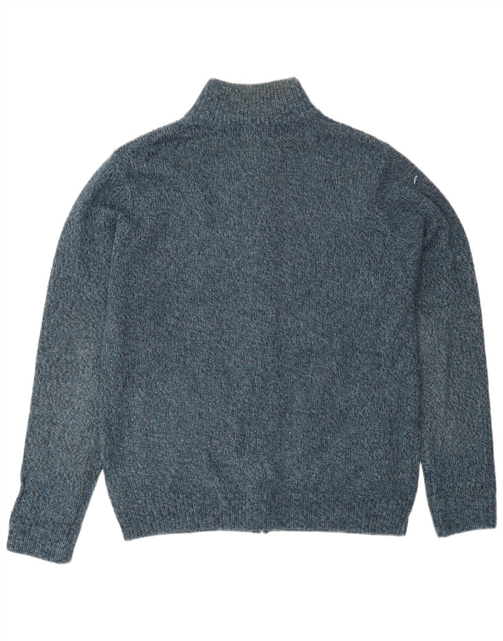 Marks & Spencer Mens Regular Fit Cardigan Sweater Medium Blue Acrylic